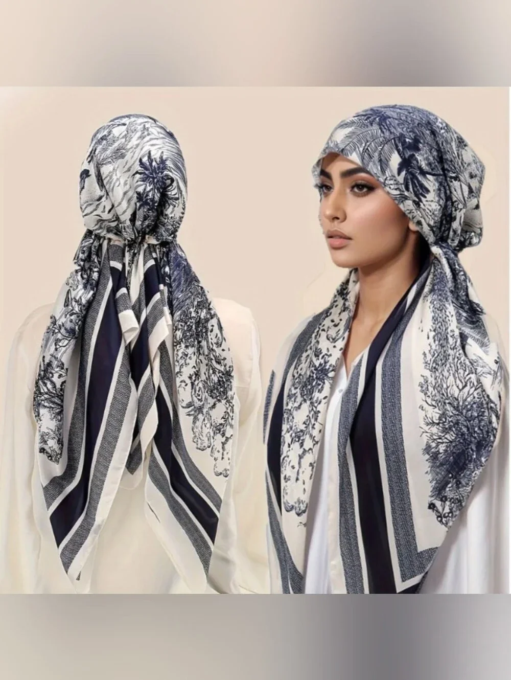 Instant Slip on Hijab head Scarf